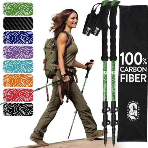 <strong><strong><strong><strong>Hiker Hunger Carbon Fiber Trekking Poles</strong></strong></strong></strong>